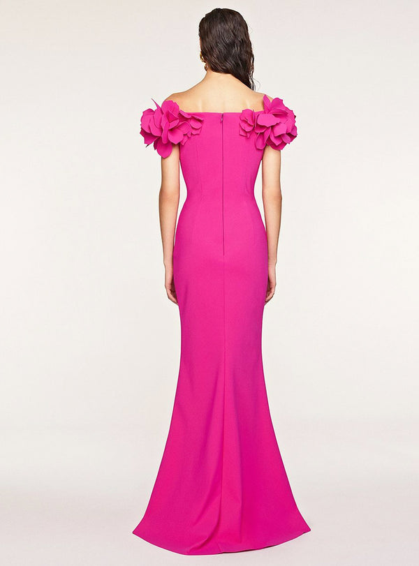 OFF-THE-SHOULDER JERSEY GOWN 4226