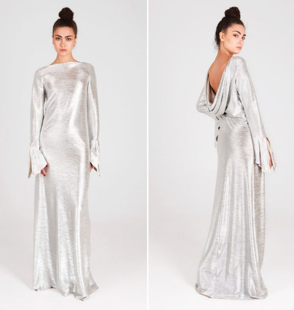 20184 silver Cocktail dress by Fely Campo