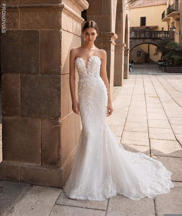 pronovias brown dress Used Pronovias Brown