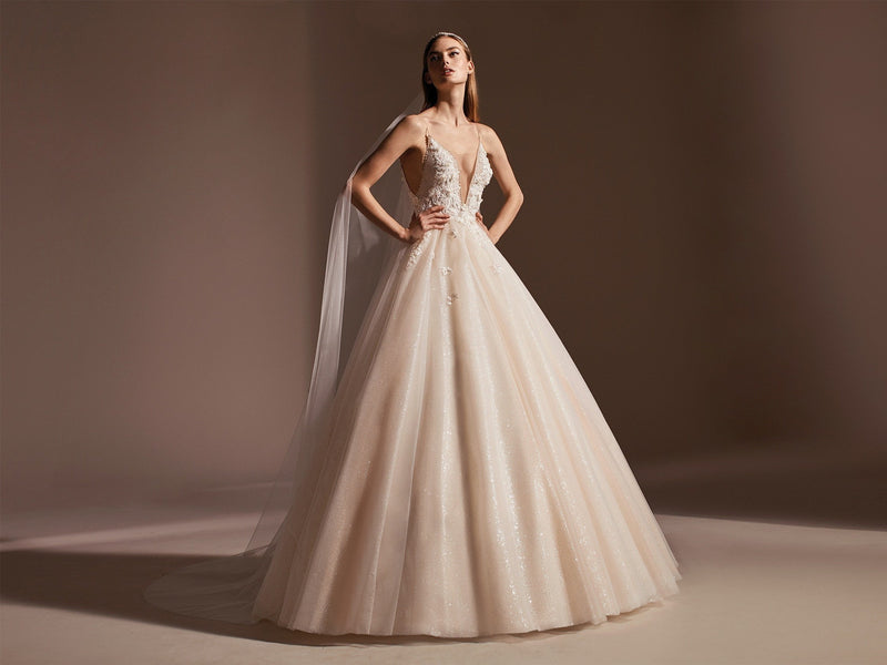 AGUSTINA Pronovias  shimmering ball gown