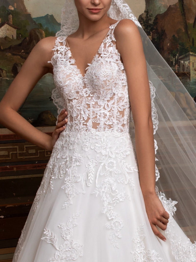 Pronovias Antlia beautiful corset wedding gown