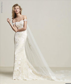 Pronovias DRIA Wedding Dress and Cape sample sale