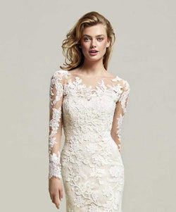 PRONOVIAS DRIATE BOLERO OFF WHITE LACE JACKET