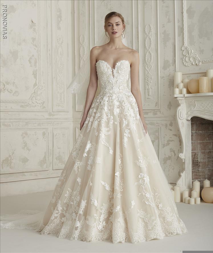 Pronovias Elcira A-line gown