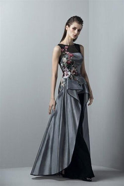 black and silver sleeveless dress PANIA SEQUIN MINI DRESS in BLACK/SILVER