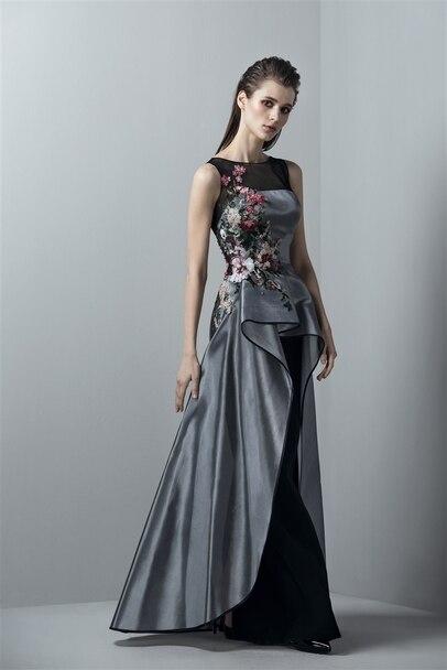 SAIID KOBEISY RE3380 Sleeveless long dress with an overskirt SAIID KOBEISY RE3380 Sleeveless long dress with an overskirt