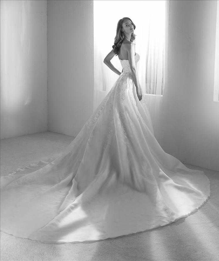 Rodas dress and overskirt Pronovias