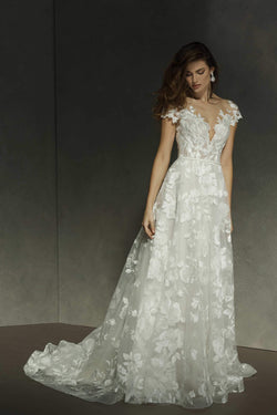 Valentini V1160 A-line wedding Gown