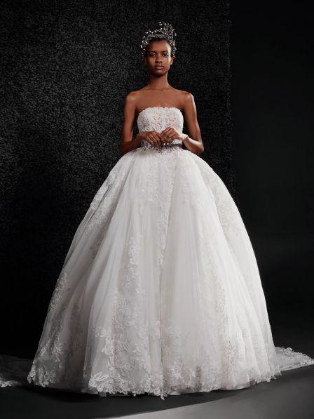 Vera Wang LUCIENNE Ball Gown 3d Lace
