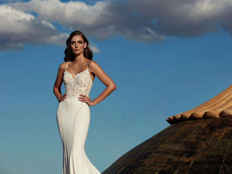 pronovias mermaid wedding dress June Pronovias Mermaid 20962 - Vows